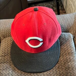 Vintage New Era 59Fifty On Field Fitted 7 3/8 CINCINNATI REDS Cap Hat MLB